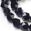 Natural Black Onyx Beads Strands G-K282-01C-3