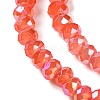 Baking Electroplate Glass Beads Strands X-DGLA-A039-J2MM-B01-3