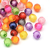 Faceted Round Transparent Acrylic Beads TACR-Q010-20mm-M-1
