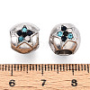 Alloy Rhinestone European Beads FIND-N009-11P-3