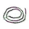 Gradient Color Natural Ruby in Zoisite Beads Strands G-D080-A03-3