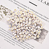 Opaque White Acrylic Beads MACR-YW0001-21B-4