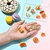 12Pcs 12 Styles Cute Food Themed Resin Pins JEWB-CJ0003-12-4