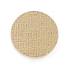 Texture Theme Roung Brass Stamp Head AJEW-M036-06O-G-2