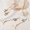 Ocean Theme Brass Pendants KK-SC0001-54G-5
