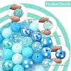50Pcs 10 Styles Acrylic & Resin Round Beads Sets DIY-YW0012-03A-4