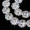 Transparent Electroplate Glass Beads Strands EGLA-N012-16-3