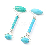 Natural Turquoise Brass Face Massager MRMJ-G009-41P-2