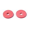 Flat Round Handmade Polymer Clay Beads CLAY-R067-12mm-14-6