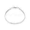 304 Stainless Steel Choker Necklaces and Bangles Jewelry Sets SJEW-L144-A02-P-5