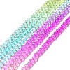 Transparent Gradient Color Glass Beads Strands GLAA-H021-01B-16-2