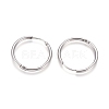 Tarnish Resistant 202 Stainless Steel Huggie Hoop Earrings X-EJEW-F111A-25mm-P-2