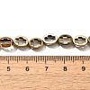 Electroplated Synthetic Non-magnetic Hematite Beads Strands G-L613-Z01-01N-4