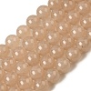 Natural White Jade Beads Strands G-H348-8mm-02-2
