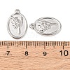 304 Stainless Steel Pendants STAS-I358-12P-06-3