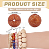 50Pcs 5 Colors Food Grade Eco-Friendly Silicone Focal Beads SIL-PH0001-27-2