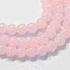 Baking Paint Imitation Jade Glass Round Bead Strands DGLA-Q021-6mm-02-1