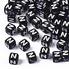 Opaque Acrylic Beads SACR-N002-01N-1