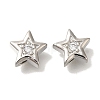 Brass Micro Pave Cubic Zirconia KK-Q001-05P-04-1