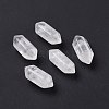 Natural Quartz Crystal Double Terminal Pointed Pendants G-C007-02A-14-1