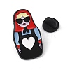 Cool Matryoshka Doll Enamel Pins LS-AL-Z002-01EB-01-3