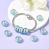 Rondelle Handmade Gold Sand Lampwork European Large Hole Beads X-LPDL-R007-07B-4