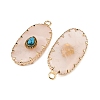 Natural Rose Quartz & Synthetic Turquoise Carved Pendants GG-CBA5963-02A-2