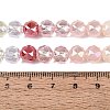 Electroplate Imitation Jade & Opaque & Transparent Glass Beads Strands EGLA-Q135-8MM-A14-5