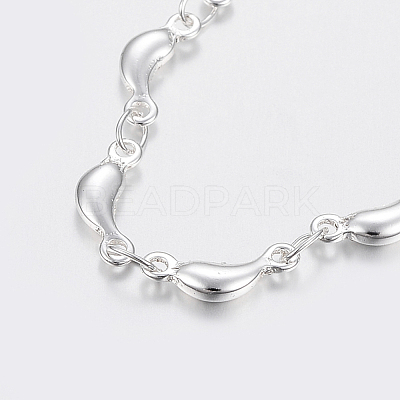 Trendy 304 Stainless Steel Link Chain Bracelets BJEW-I243-31S-1