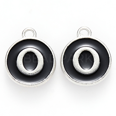 Platinum Plated Alloy Charms LS-ENAM-S118-02O-P-1