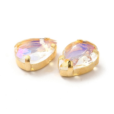 Moonlight Effect Teardrop Sew on Rhinestone GLAA-P055-03B-G06-1