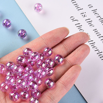 Transparent Acrylic Beads MACR-S370-B10mm-740-1