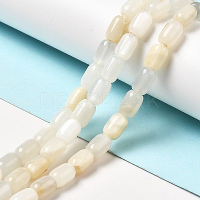 Natural White Moonstone Beads Strands G-G980-17-1