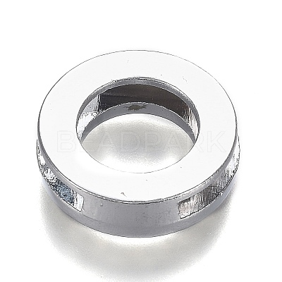 Alloy Letter Slide Charms RB-F034-01O-P-RS-1