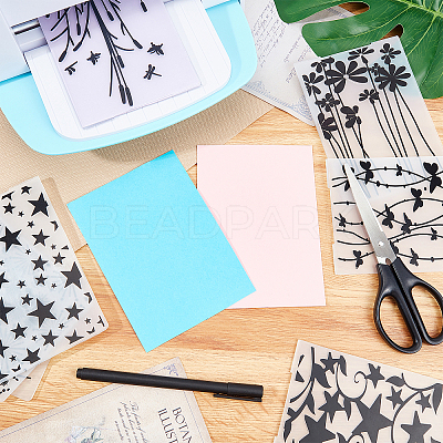 Plastic Embossing Folders DIY-WH0186-01-1