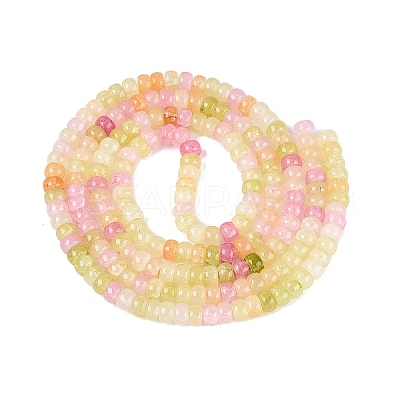 Ombre Effect Dyed Glass Beads Strands GLAA-Q106-05A-A03-1