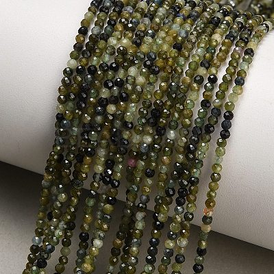 Natural Green Tourmaline Beads Strands GG-CBAA9B4-B01-01-1