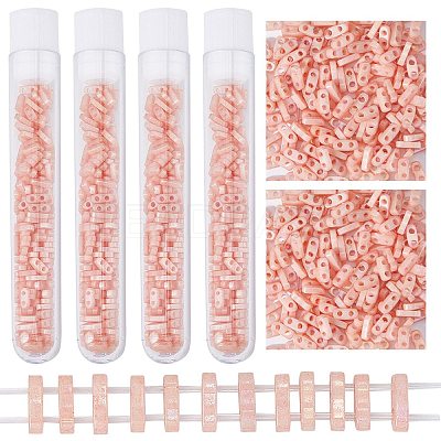 200Pcs 2-Hole Glass Seed Beads SEED-CN0001-20-1