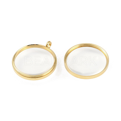 Ion Plating(IP) 304 Stainless Stee Locket Pendants STAS-S132-15G-01-1