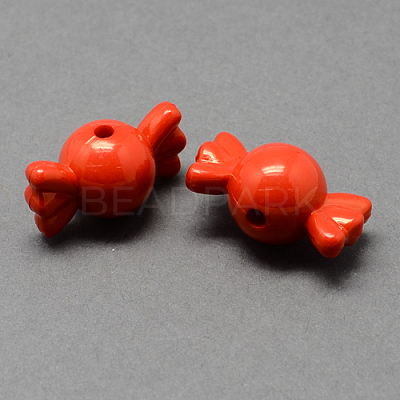 Solid Color Acrylic Beads SACR-R808-11-1