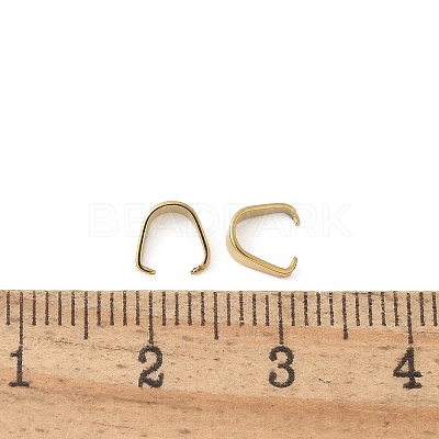 304 Stainless Steel Snap On Bails STAS-Z122-38G-1