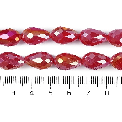 Opaque Solid Color Electroplate Glass Beads Strands LS-EGLA-N013-P4mm-B07-1