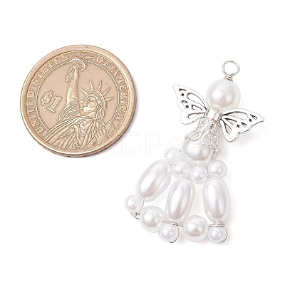 ABS Plastic Imitation Pearl Pendants PALLOY-JF03730-1