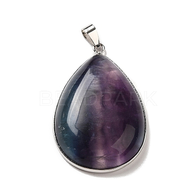 Natural Fluorite Pendants G-H285-04P-1