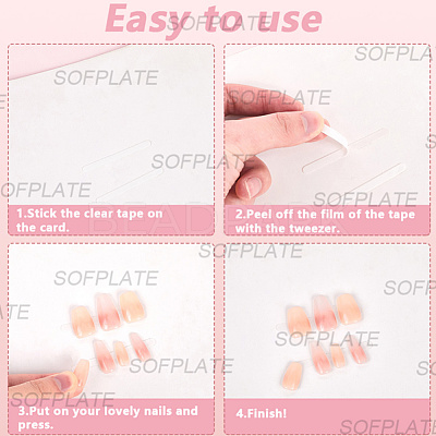9Pcs Plastic Fake Nail Tips Storage Box CON-SP0001-15C-1