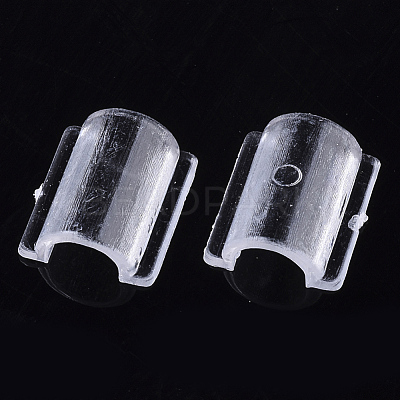 Transparent AS Plastic Base Buckle Hair Findings FIND-T064-005B-1