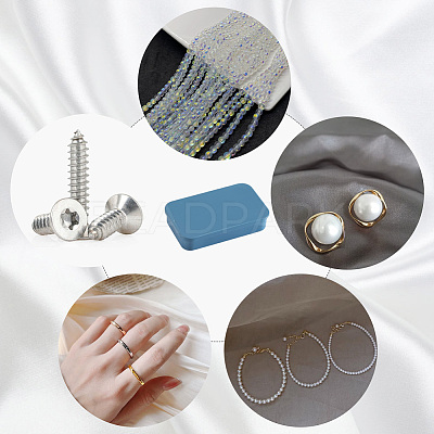 6Pcs Slide Top Tinplate Trinket Storage Boxes CON-SP0001-23B-1