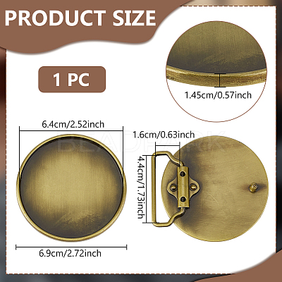 1Pc Alloy Belt Buckles FIND-BC0014-29A-AB-1