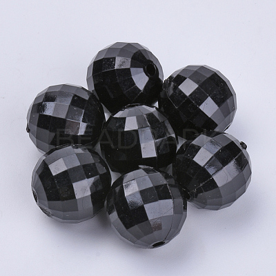 Transparent Acrylic Beads TACR-Q254-6mm-V72-1