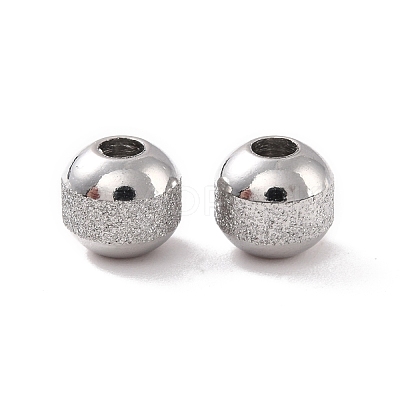 Non-Tarnish Textured 304 Stainless Steel Beads STAS-P306-01B-P-1